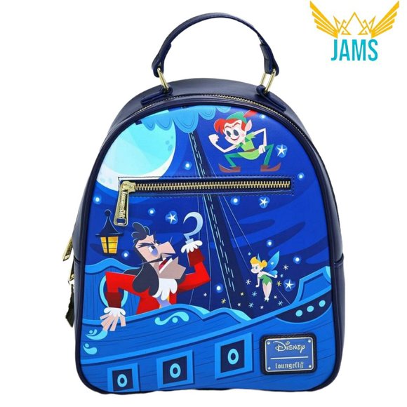 Loungefly Disney Peter Pan Jolly Roger Mini Backpack Exclusive New